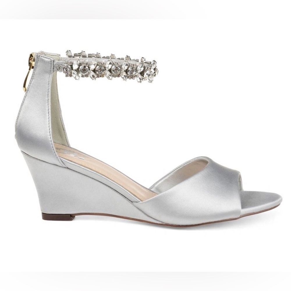JOURNEE Connor Embellished Strap Wedge Sandal (Women)